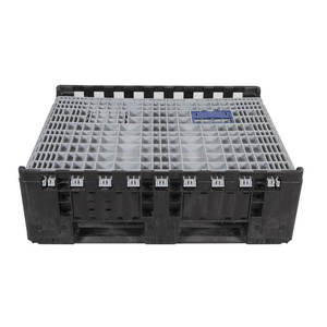 Endüstriyel HDPE katlanabilir toplu konteyner katlanabilir plastik palet kutuları - Product Image 6