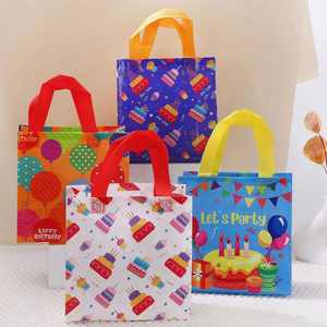 Bolsa de tela no tejida para niños, con diseño de dibujos animados, reciclable, ideal para regalos de Navidad y cumpleaños, la más vendida. - Product Image 4