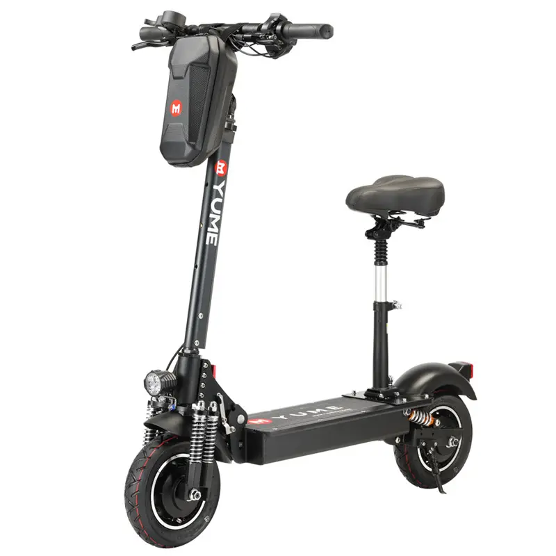 YUME dropshipping 2000w çift motorlu yağ fren elektrikli scooter 10 inç geniş tekerlek scooter yetişkinler