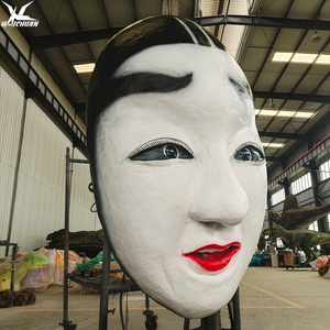 Máscaras Faciales Animatrónicas Realistas de la Ópera de Sichuan con Certificación CE - Accesorio para Casas Embrujadas de Halloween y Decoración para Eventos Terroríficos - Product Image 3