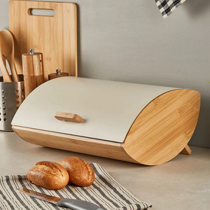 Thép hiện đại hộp bánh mì cho thực phẩm lưu trữ thép hộp bánh mì trong bán buôn tùy chỉnh màu sắc bánh mì <span class=keywords><strong>bin</strong></span> cho hộ gia đình nhà bếp - Product Image 1