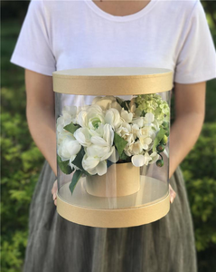 Vòng PVC Trong Suốt Cắm Hoa Hộp Quà Tặng Hàn Quốc Cầm Tay Phối Cảnh Hoa Sắp Xếp Hộp Bao Bì Hộp - Product Image 4