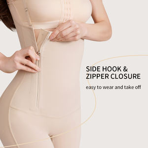 ملابس تشكيل الجسم عالية الضغط للنساء بدون أكمام نحت بدلة الجسم تحكم في البطن عالية الشركة المصنعة - Product Image 4