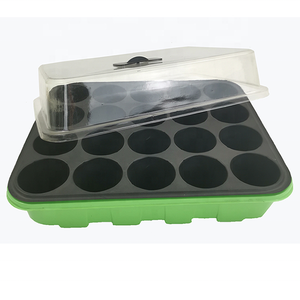 Plateau de semis en <span class=keywords><strong>plastique</strong></span> à 20 cellules avec couvercle en PVC pour boîte de culture de jardin - Product Image 3