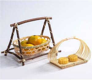 Panier à Dessert en bambou naturel écologique, fait à la main, mignon et créatif, pour fête de mariage, offre spéciale - Product Image 2