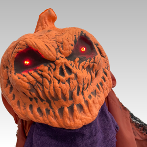 Decoración Animatrónica <span class=keywords><strong>de</strong></span> Hombre Calabaza Eléctrico para Halloween, <span class=keywords><strong>de</strong></span> Pie, Oscilante, con Ojos Rojos Brillantes, Sonido y Movimiento, a Pilas, para Exteriores - Product Image 6