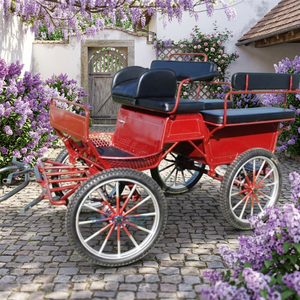 Chariot de chevaux à 4 roues pour marathon, chariot de chevaux, calèche, best-seller - Product Image 1