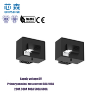 Transduser Arus Kelas Industri AS1V H01 Pengukuran Arus Berdenyut DC AC Sensor Hall Catu Daya 5V untuk BMS