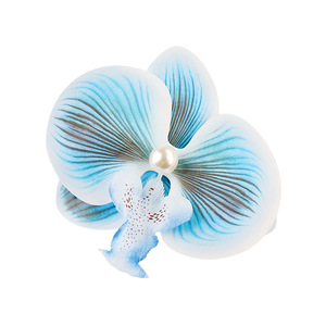 Horquilla de pico de pato a la moda de estilo americano europeo para niños, flequillo de 5cm, Flor de huevo lateral de plástico, pinzas para el cabello fragmentadas - Product Image 4