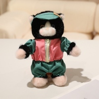 Peluche chat mignonne personnalisable, animal en peluche chat avec vêtements, peluches kawaii, cadeaux d'anniversaire et de fêtes, vente en gros OEM ODM