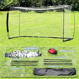 But de football portable SG01B, cadre en acier et filet en polyester, équipement d'entraînement extérieur, <span class=keywords><strong>prix</strong></span> bas, fabriqué en Chine - Product Image 5