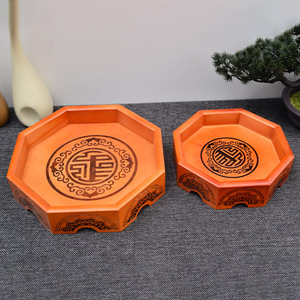 Pine Wood Octagonal Dried Fruit Box 0.8cm Thick Varnished Reusable <b>Storage</b> <b>Tray</b> For Household Use - Product Image 4