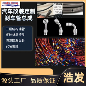 ชุดประกอบสายเบรก Haofa AN3 PTFE สายเบรกดิสก์หน้า-หลังสำหรับรถจักรยานยนต์และยานยนต์ไฟฟ้า สำหรับเปลี่ยนและซ่อมแซม - Product Image 3