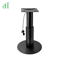 Colonne de levage à ressort à gaz robuste pour bureau debout, base de table ergonomique sans fil réglable en hauteur en métal pour hôpital/salle à manger/bureau