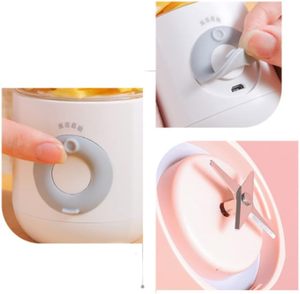Mixeur-presse-agrumes électrique USB portable 380 ml pour camping-car, extérieur et usage domestique, bouteille en plastique de qualité alimentaire pour fruits et légumes - Product Image 3
