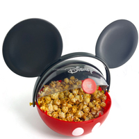 Seau à pop-corn Micky Mouse de 130 oz en plastique 3D personnalisé de dessin animé, conteneur de boîte à bonbons OEM Disney Design Snack Popcorn Chocolat Noix