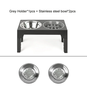 Nova Versão Fácil de Limpar Comedero Elevado Para Perros Custom Raised Dogs Bowl <span class=keywords><strong>Elevated</strong></span> Pet Food <span class=keywords><strong>Bowls</strong></span> com Aço Inoxidável - Product Image 5