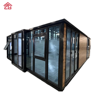 Maisons modulaires portables extensibles Allstar, appartements en conteneurs, maisonnette imperméable, prix bas, maison pliable galvanisée