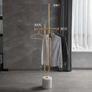 Perchero de pie estándar de cobre, duradero y versátil para el hogar, dormitorio, sala de estar, esquina interior - Product Image 2