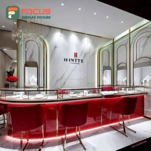 Fabricante de Vitrinas de Joyería de Lujo Personalizadas, Vitrina de Centro Comercial con Panel de Vidrio Templado - Product Image 6