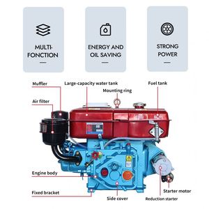 Moteur diesel fiable ZR180M monocylindre 4 temps refroidi par eau avec démarrage électrique, puissance 15 kW, pour petit tracteur - Product Image 6