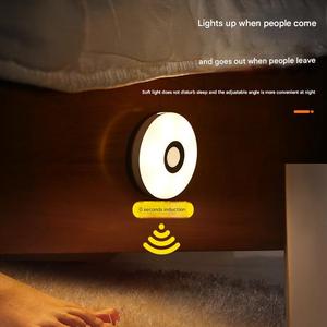 Luz de noche <span class=keywords><strong>LED</strong></span> con <span class=keywords><strong>Sensor</strong></span> de movimiento inalámbrico para dormitorio, cocina, cuerpo, gabinete de inducción, carga y conexión, ajuste de brillo - Product Image 3
