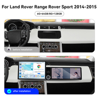 Pantalla Foforfor de 13.1"+12.3" para Land Rover Range Rover Sport 2014-2015, Carplay Android 15, Radio de Auto, Estéreo, GPS, DSP, 4G, OEM