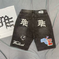 Shorts noirs brodés MIXED EMOTION – Vente en gros de shorts de la marque américaine MIXED EMOTION