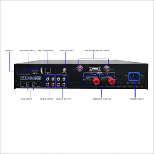 Acheter Amplificateur de karaoké Offres Spéciales 3 en 1 400W * 2 CH intégré 2 micro UHF Audio numérique KTV machine à chanter avec USB HD-MI <span class=keywords><strong>Hifi</strong></span> - Product Image 3