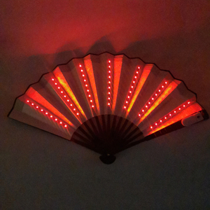 Fourniture d'événements promotionnels à piles Vente en gros Ventilateurs LED en bambou - Product Image 3