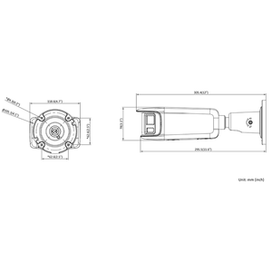 DS-2CD2T87G2P-LSU/SL 8MP 180 Degrees Wide Angle Panoramic ColorVu Bullet IP <b>Camera</b> with 2-way Audio - Product Image 2