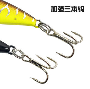 Esca da 15 colori per pesciolino duro da 5cm/5.5cm/6.5cm multicolore ABS con corpo duro bionico esca esca con gancio per Treble - Product Image 5