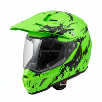 Casque de moto tout-terrain professionnel unisexe en matériau ABS certifié DOT, respirant et anti-chute