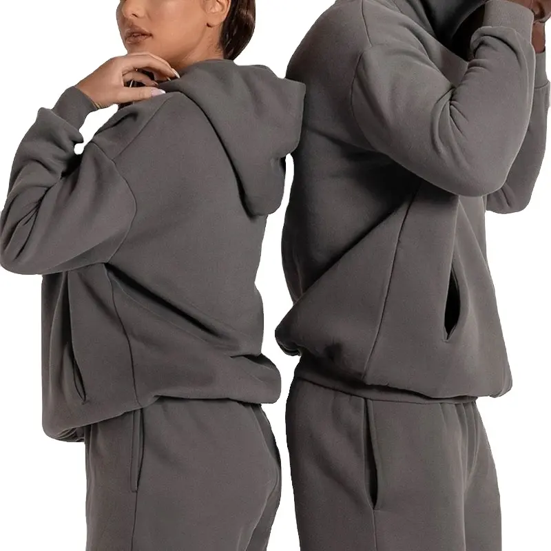 Hot Sale Tracksuits Sweatshirts For Women Men Matching Outfit Oversized Couples Hoodie And Joggers 