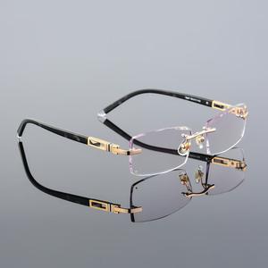 Высококачественные индивидуальные оптические Легкосплавные алмазные оправы удобные очки без оправы по рецепту Модные животные для облегчения близорукости - Product Image 4