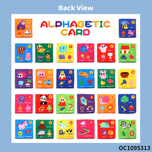 <span class=keywords><strong>Livre</strong></span> en <span class=keywords><strong>tissu</strong></span> éducatif pour bébé, apprentissage des lettres ABC, non cassable, sensoriel, éducation précoce, cognition, jouets et activités éducatives bon marché pour l'école maternelle - Product Image 5