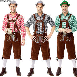 Deluxe Bavière Traditionnel Festival Okotberfest Lederhosen Costume Adulte <span class=keywords><strong>Homme</strong></span> Allemagne Bière Fête Costumes Outfit - Product Image 1