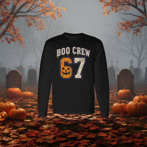 Boo Crew 67 T-shirt à manches longues en jersey pour Halloween, style sportif - Product Image 3