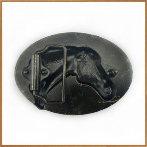 ベルトバックル3D彫刻ゴールデンホースヘッド型亜鉛合金 - Product Image 4