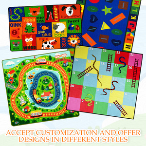 Tapis artisanal pour enfants Tapis facile à nettoyer Tapis Surface imperméable <span class=keywords><strong>Peinture</strong></span> Dessin - Product Image 4