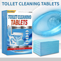 Tablettes nettoyantes automatiques pour toilettes, bloc solide bleu moussant, nettoyant pour cuvettes et réservoirs de toilettes