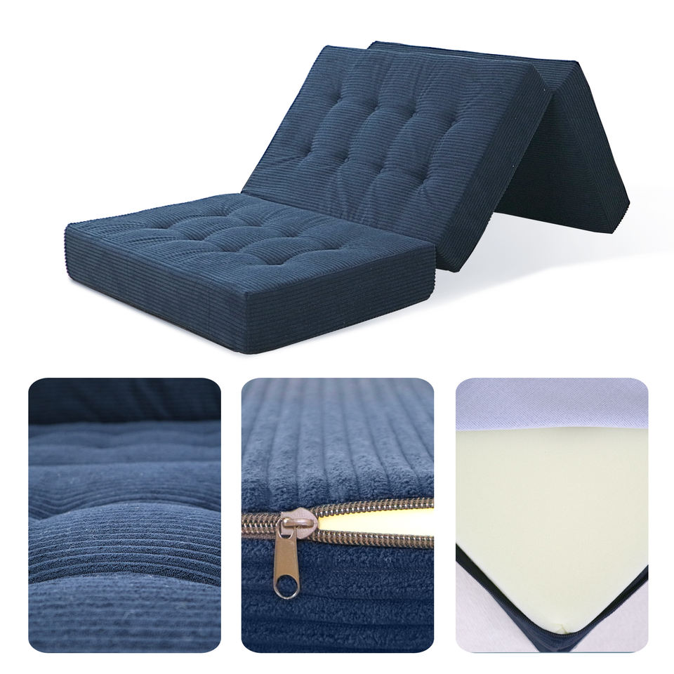 Modern Compressed Sofa Bed Memory Foam Lounge Chair Functional Soft ...