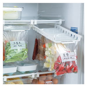 Fournitures de <span class=keywords><strong>cuisine</strong></span> en plastique rétractables sac d'étanchéité support de <span class=keywords><strong>suspension</strong></span> pour étagère de rangement de réfrigérateur avec piste et clip - Product Image 3