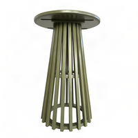 Table de bar en bois massif de haute qualité, en pin, plateau rond de 70 cm, pour événements en plein air, mariage, fête, restaurant, mobilier
