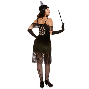 1920s GatsbyขนนกเดียวกันแถบคาดศีรษะHeadwearแต่งหน้าฮาโลวีนCarnivalถุงมือควันRodอุปกรณ์เสริม - Product Image 2