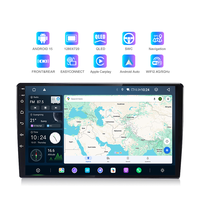 Radio con Pantalla Táctil Android Universal KZS T9 para Automóvil, Reproductor Estéreo Doble DIN, GPS, CarPlay Inalámbrico, WiFi, BT, 4+64 GB, DSP, 1 Año de Garantía