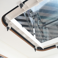 Puits de lumière RV 800*500mm avec lumière LED RV toit fenêtre chauffage-Performance RV lucarne