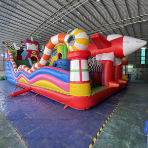 Castillo Inflable Comercial con Tobogán para Niños, Casa de Juegos Acuáticos en Venta - Product Image 5