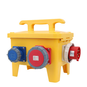 Portable Waterproof Electric Plug Socket Distribution Box IP20 Protection Screw <b>Lock</b> Wiring Self-Locking Switch Flame-Retardant - Product Image 1