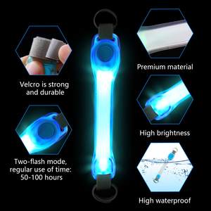 Benutzer definiertes Logo PVC Wasserdicht leuchtend Leuchten Haustier halsband Nachts icherheit Im Dunkeln leuchten LED-Hunde halsband - Product Image 5